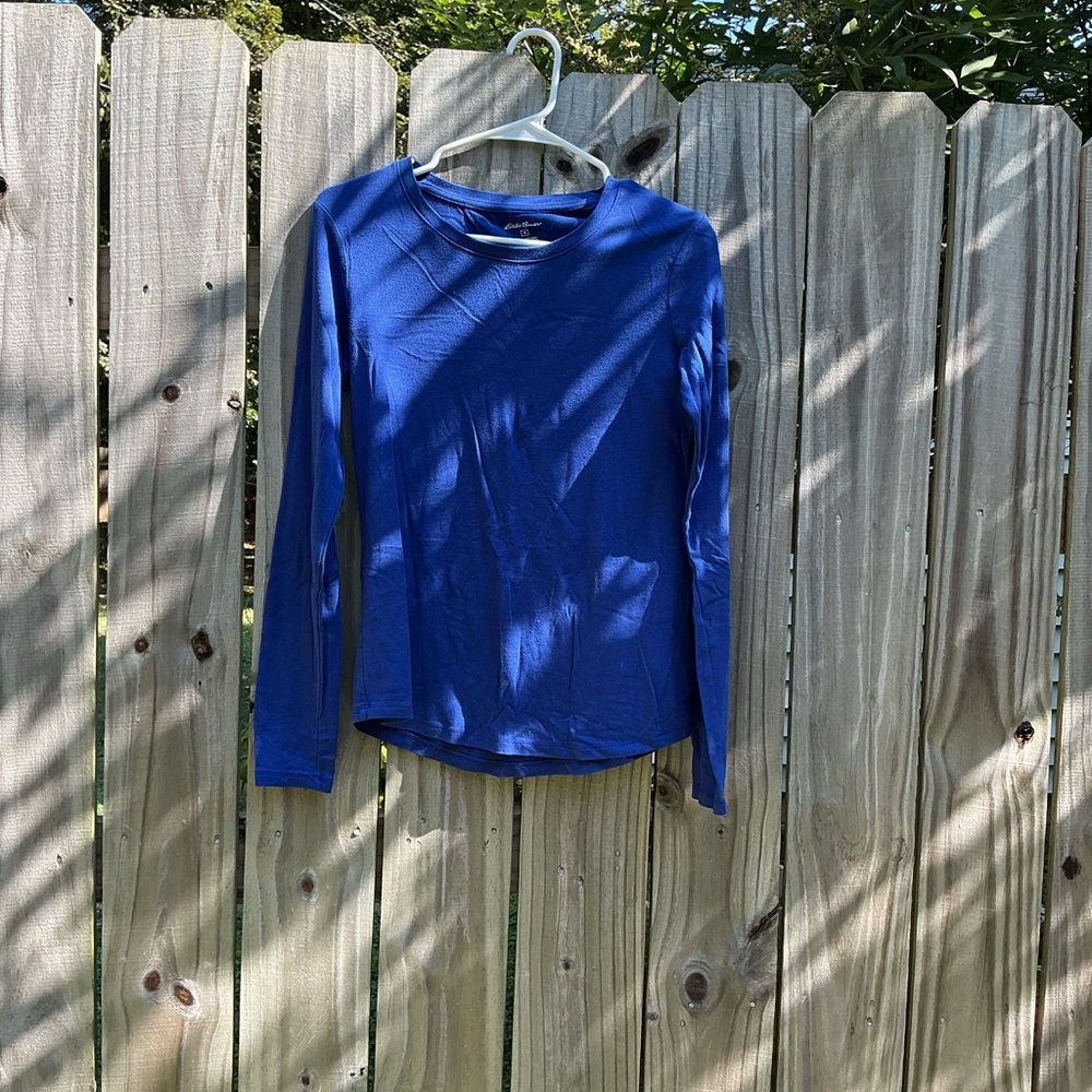 Eddie Bauer Blue Long Sleeve Top